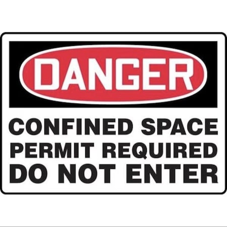 Accuform OSHA DANGER SAFETY SIGN CONFINED FRMCSP026VA FRMCSP026VA